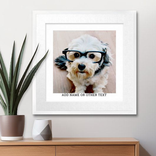 独自のフォトギャラリ独身のーを白に縁ど作成 ポスター