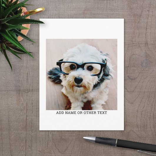 独自のフォトギャラリ独身のーを白に縁ど作成 ポストカード