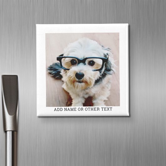 独自のフォトギャラリ独身のーを白に縁ど作成 マグネット