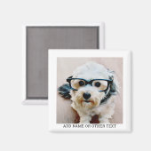 独自のフォトギャラリ独身のーを白に縁ど作成 マグネット (正面/裏面)