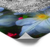 独自のフォトクリマティスの花を作成縁ど ポスター (角)