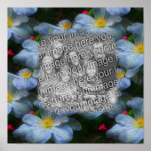 独自のフォトクリマティスの花を作成縁ど ポスター (正面)