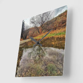 独自のフォトクロックを作成，テンプレート,シンプル スクエア壁時計 (傾斜)