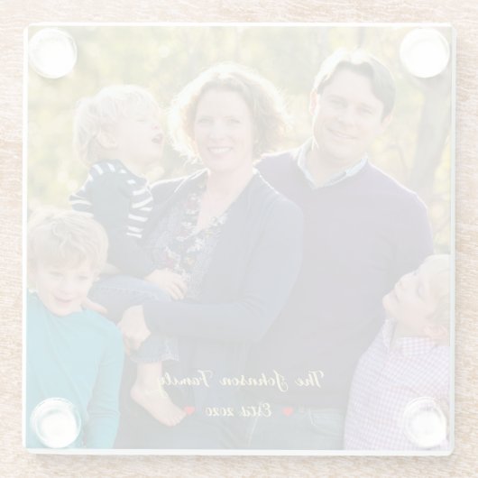 独自のフォトグラスコカスタムースターを作成する ガラスコースター (裏面)