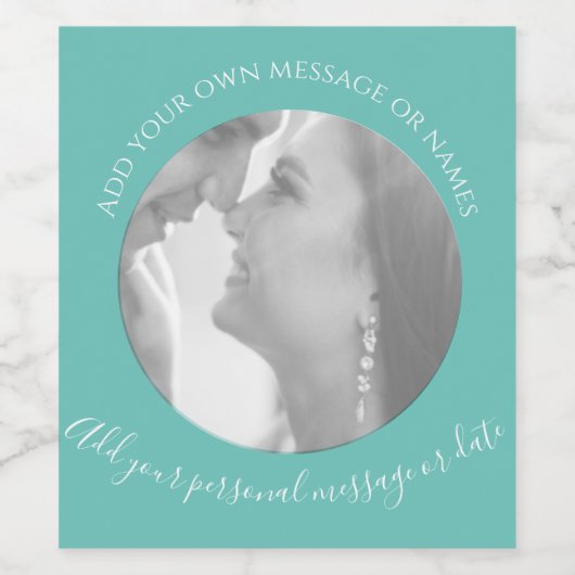 独自のフォトグリーンワインラベルを作成する ワインラベル (シングルラベル)