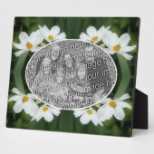 独自のフォトコスモスの花と蜂を作成 フォトプラーク (側面)