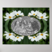 独自のフォトコスモスの花と蜂を作成 ポスター (正面)