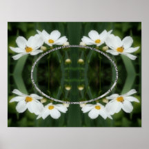 独自のフォトコスモスの花と蜂を作成