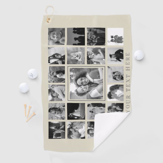 独自のフォトコラージファミリーゴルフタオルを作成 ゴルフタオル (インサイチュ)
