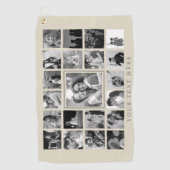 独自のフォトコラージファミリーゴルフタオルを作成 ゴルフタオル (正面)