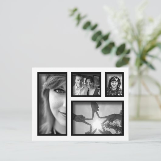 独自のフォトコラージポストカードの作成 ポストカード (スタンド正面)