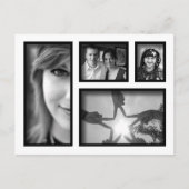 独自のフォトコラージポストカードの作成 ポストカード (正面)