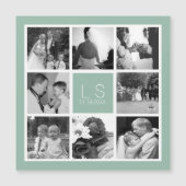 独自のフォトコラージモノグラム磁石を作成 (正面)