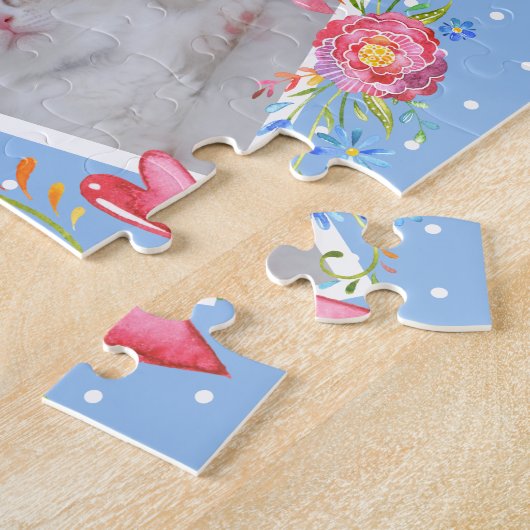 独自のフォトコラージュお洒落テンプレートの作成 ジグソーパズル (側面)