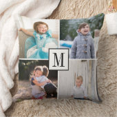 独自のフォトコラージュとモノグラムを作成 クッション (ブランケット)