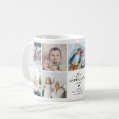 独自のフォトコラージュと文字の作成 コーヒーマグカップ (正面左)