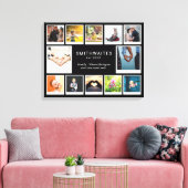 独自のフォトコラージュの作成テンプレートタイポグラフィ キャンバスプリント (インサイチュ (リビング))