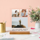 独自のフォトコラージュの作成引用文 アクリルサイン (ウェディング)