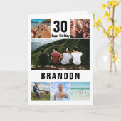 独自のフォトコラージュの作成誕生日 カード (黄色い花)