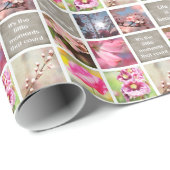 独自のフォトコラージュの作成誕生日 ラッピングペーパー (ロールコーナー)
