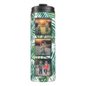 独自のフォトコラージュの熱帯葉の作成 タンブラー (正面)