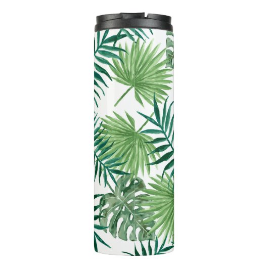 独自のフォトコラージュの熱帯葉の作成 タンブラー (裏面)