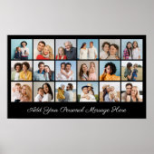 独自のフォトコラージュを作成する挨拶を追加する ポスター (正面)