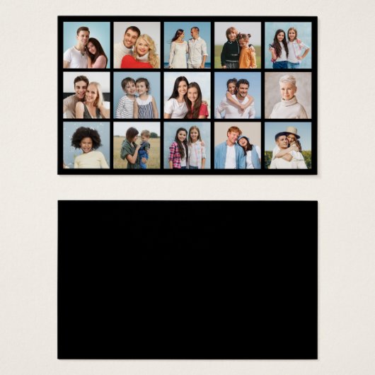 独自のフォトコラージュを作成する (正面&裏面)