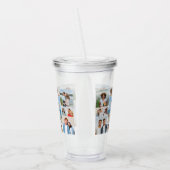 独自のフォトコラージュを作成する アクリルタンブラー (左)