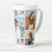 独自のフォトコラージュを作成する カフェラテマグ (右アングル)