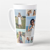 独自のフォトコラージュを作成する カフェラテマグ (左アングル)