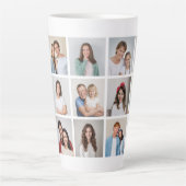 独自のフォトコラージュを作成する カフェラテマグ (正面)