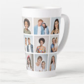 独自のフォトコラージュを作成する カフェラテマグ (右アングル)