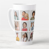 独自のフォトコラージュを作成する カフェラテマグ (左アングル)