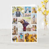 独自のフォトコラージュを作成する カード (黄色い花)