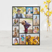 独自のフォトコラージュを作成する カード (黄色い花)