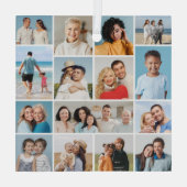 独自のフォトコラージュを作成する ガラスオーナメント (裏面)