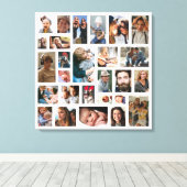 独自のフォトコラージュを作成する キャンバスプリント (インサイチュ (ウッドフロア))