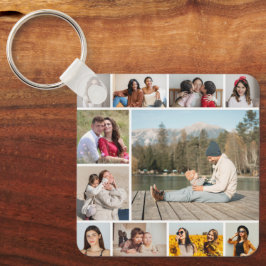 独自のフォトコラージュを作成する キーホルダー