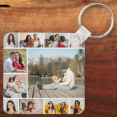 独自のフォトコラージュを作成する キーホルダー (裏面)