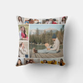 独自のフォトコラージュを作成する クッション (裏面)