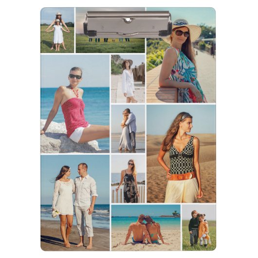 独自のフォトコラージュを作成する クリップボード (正面)