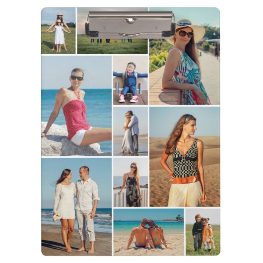 独自のフォトコラージュを作成する クリップボード (正面)