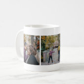 独自のフォトコラージュを作成する コーヒーマグカップ (正面左)