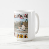 独自のフォトコラージュを作成する コーヒーマグカップ (正面右)