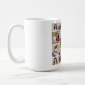 独自のフォトコラージュを作成する コーヒーマグカップ (左)