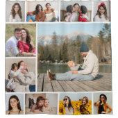 独自のフォトコラージュを作成する シャワーカーテン (正面)