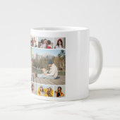 独自のフォトコラージュを作成する ジャンボコーヒーマグカップ (正面右)