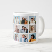 独自のフォトコラージュを作成する ジャンボコーヒーマグカップ (正面右)