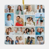 独自のフォトコラージュを作成する セラミックオーナメント (正面)